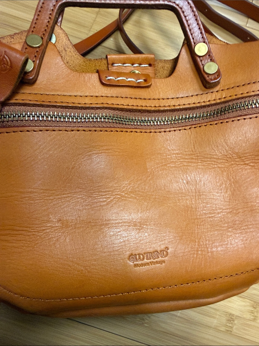 Old Trend leather modern vintage structured crossbody sprout land mini - Picture 2 of 7